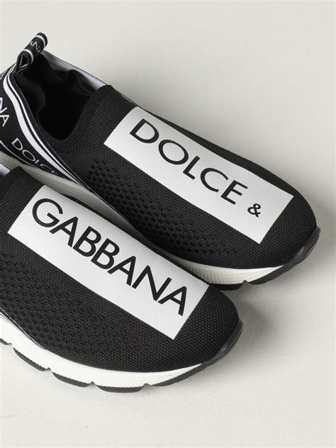 dolce and gabbana black and white sneakers|dolce and gabanna men sneakers.